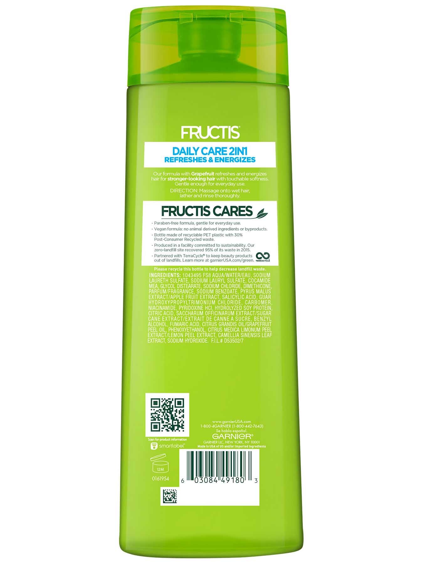 Back view of Daily Care 2-in-1 Shampoo & Conditioner.